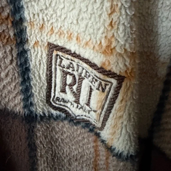 Vintage Lauren Ralph Lauren Oversized 1/4 Zip Fleece Jacket